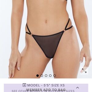 Savage x fenty gathered mesh bikini